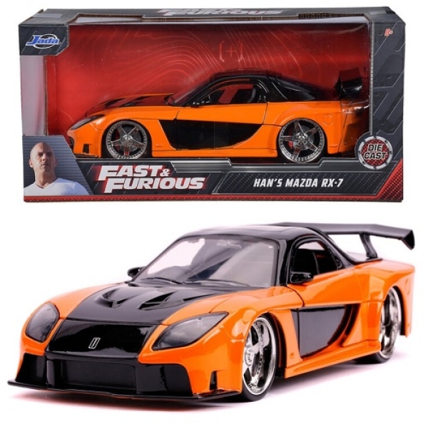 9330732314R00 Han's Mazda RX-7 orange - Fast & Furious 1:24